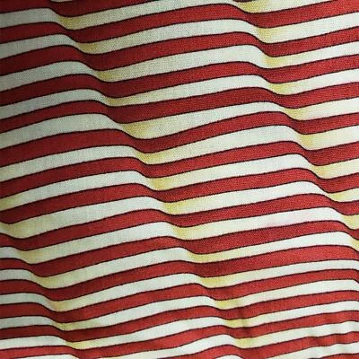 Wavy Patriotic Red Striped Quilt Fabric Cape Liberty Deb Strain 92"x43"w F3111 - Image 1 of 4