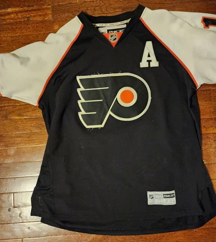 NHL  Philadelphia Flyers Mike Richards Reebok Black #18 Jersey Men's sz 2XL Cover