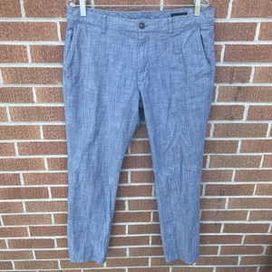 Bonobos Athletic Fit Casual Dress Pants Trousers Men Size 34x30 Blue Stretch - Picture 1 of 9