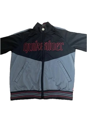 Chaqueta Quiksilver Cremallera Completa Roja Negra Gris Niños Talla S 8-10 Foto 1 de 4