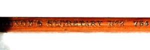 "DIXONS SEKRETÄR Nr. 2 754" dunklere natürliche Holzmaserung sehr dünn gebraucht Bleistift - Bild 1 von 10