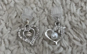 Handy Staubschutz USB C Herz & Delfin Silber  - Bild 1 von 1