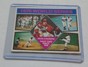 1975 Topps Baseball cards  card #4621975 World Series Reds Champs - Picture 1 of 2