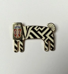 Vintage 1980er Laurel Burch ZZZebra Zebra Brosche Anstecknadel - Bild 1 von 3