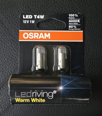 OSRAM LED T4W 4000k warm white lights - Image 1 of 3