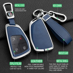 Zinc Alloy Remote Key Fob Cover Case For 202124 Chevy Suburban Silverado Tahoe - Picture 1 of 27