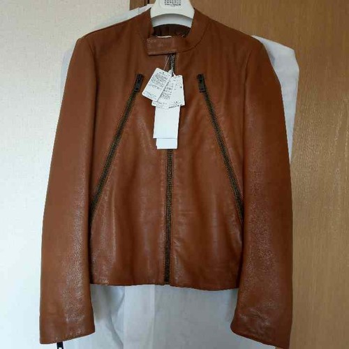 MAISON MARGIELA Giacca pelle Maison Martin Margiela 2017 mai usata taglia 44 marrone lunghezza 60 cm