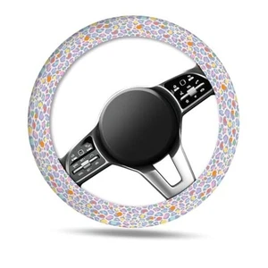 Auto Lenkradbezug, Universal 15 Zoll Rutschfest Niedlich Bunt Leopard - Bild 1 von 6