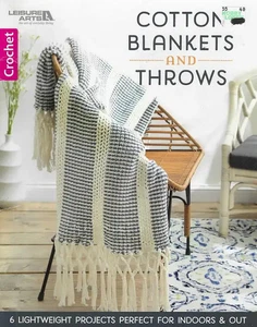 Cotton Blankets And Throws: 6 Lightweight Crochet Projects Perfect for indoord.. - Picture 1 of 1
