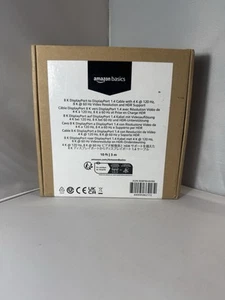 Amazon Basics DisplayPort 1.4 Cable, 32.4Gbps High-Speed,8K@60Hz,4K@120Hz 10FT $ - Picture 1 of 2
