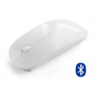 Bluetooth Rechargeable Wireless Silent Quiet Mouse Portable Mini Travel WHITE - Image 1 of 4