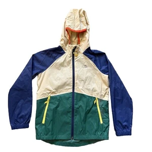 LL Bean Youth Rain Wind Jacket Kids S 8 Unisex Multicolor Nylon Outdoors Coat - Picture 1 of 9