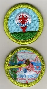 Golf Merit Badge, Type L, "Since 1910" Back (2012-Current) - Picture 1 of 1