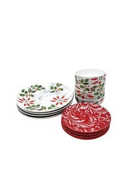 Conjunto de 12 Louças Temp-tations Festive Holiday - Imagem 1 de 4
