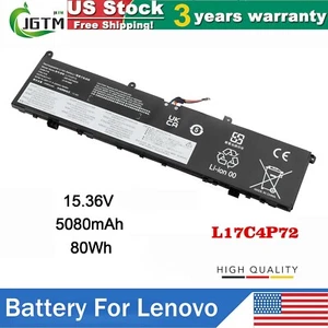 L17C4P72 Battery For Lenovo ThinkPad P1 X1 Extreme X1E 01YU911 L17M4P72 L18M4P71 - Picture 1 of 12