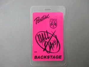 Hall & Oates laminated backstage pass Pontiac Fiero ! - Picture 1 of 1