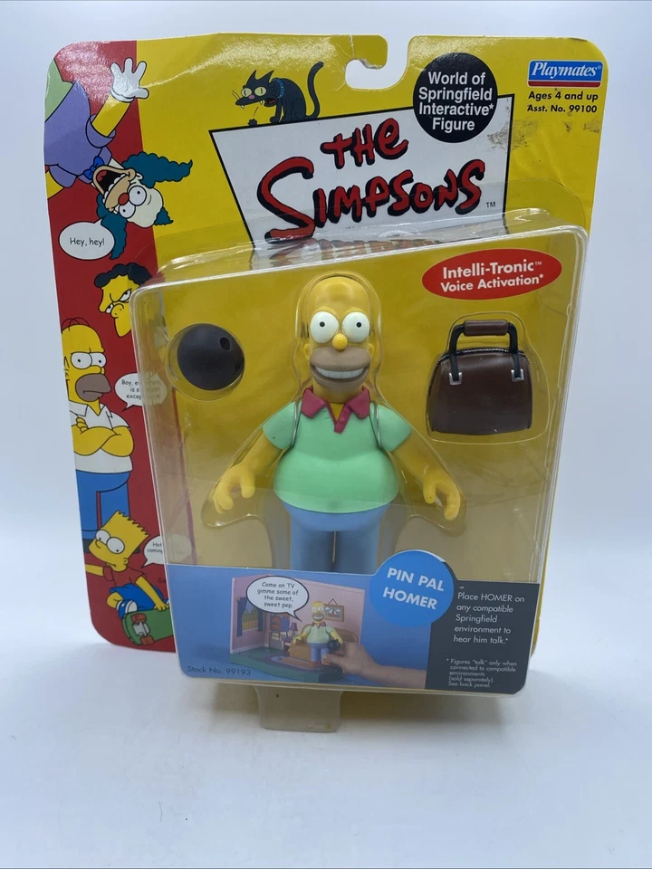 The Simpsons Wave 2 Action Figure Pin PAL Homer Toys & Games