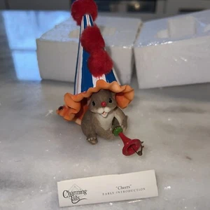 Charming Tails Fitz & Floyd 'Cheers' New Years Mouse-#98/353-New In Box - Picture 1 of 8