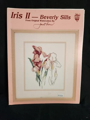 Green Apple Co IRIS II BEVERLY SILLS Counted Cross Stitch Booklet Janet Powers - Image 1 of 4