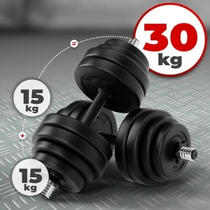 Physionics® Kurzhantel Set 30kg Hanteln Hantelscheiben Hantelset Krafttraining - Bild 1 von 12