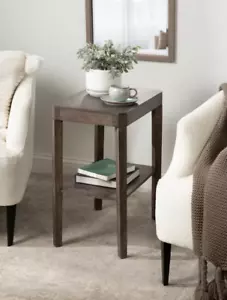Wood End Side Table Living Room Sofa Coffee Storage Nightstand Small Rectangle - Picture 1 of 10