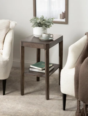 Wood End Side Table Living Room Sofa Coffee Storage Nightstand Small Rectangle - Image 1 of 4