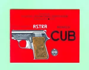 Astra Model Cub Owners Manual 1965 and Later Reproduction - Picture 1 of 1