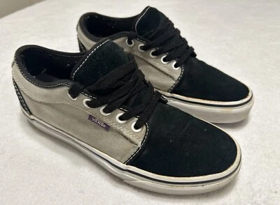 Vans Off The Wall Chukka Low Top Skate Shoes Women’s Size 8 Gray Black Gum Sole - Image 1 of 4