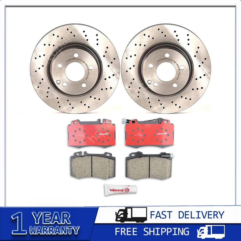 Brake Pads Brake Rotors For Mercedes-Benz SL500 2006 2005 2004 2003 - Image 1 of 4