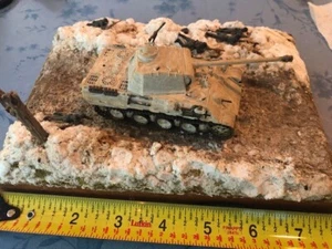 Maßstab 1:72 2. Weltkrieg Diorama Deutscher Panther mit Soldaten im Schnee - Bausatz - Bild 1 von 2