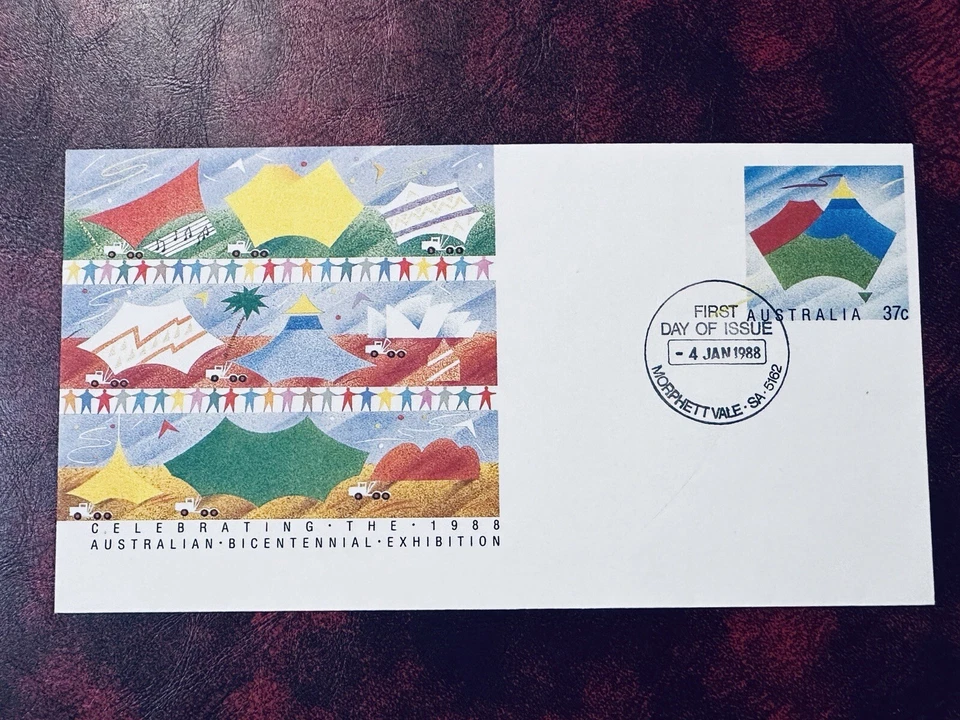 AUSTRALIA 1988 FDC BICENTENNIAL EXHIBITION MORPHETT VALE POSTMARK - Image 1 of 2