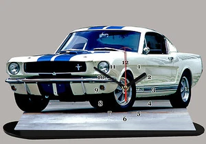AUTO MINIATURA, FORD MUSTANG SHELBY 1965 -04, AUTO IN OROLOGIO MINIATURA - Picture 1 of 1