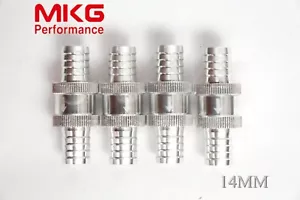 9/16" 14mm Aluminium Non Return Fuel One Way Check Valve Petrol Diesel 4pcs - Bild 1 von 5