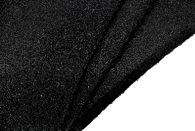 BLACK BOILED WOOL BLEND RUSTIC FELTED PILE KNIT MEDIUM WEIGHT MADE IN ITALY A17 - Image 1 of 4