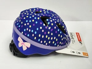 Casco de bicicleta Schwinn clásico infantil edad 1-3 azul púrpura lunares nuevo - Imagen 1 de 3