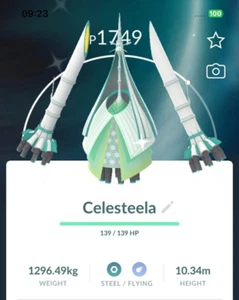 Shiny Celesteela - TRADE 1 Mil stardust - unregistered trade - Pokémon - Go - Picture 1 of 1