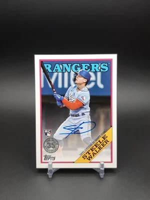 2023 Series 1 1988 Topps Baseball Steele Walker #88BA-SW Rookie Auto RC - Image 1 of 2