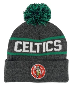 Mitchell & Ness NBA Boston Celtics Reload Cuffed Pom Knit Wintermütze, Neu - Bild 1 von 4