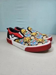 Pokemon PIKACHU Ground Up Slip-On Canvas Sneaker Shoes Unisex Youth Size 5 - Picture 1 of 7