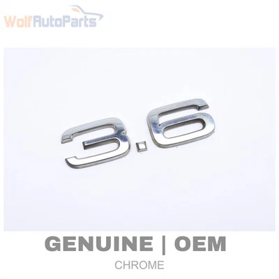 AUDI Q7 2007-2010 4L 3,6 L - emblema/insignia de escotilla del maletero trasero (3,6) 4L0853743A Foto 1 de 4