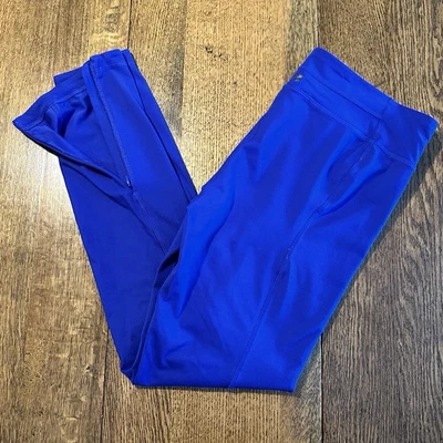 Under Armour All Season Gear Cropped Leggings Royal Blue Cobalt Large Zipper - Image 1 of 4