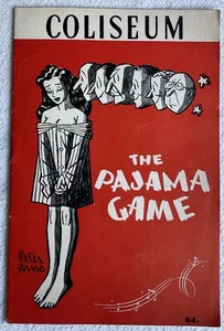 Sammlerstück Vintage "The Pyjama Game" Coliseum London Programm, 1955 - Bild 1 von 11