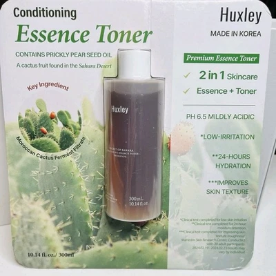 Toner Huxley Premium Essence 2 em 1 cuidados com a pele coreano 10,14 fl oz - Imagem 1 de 4