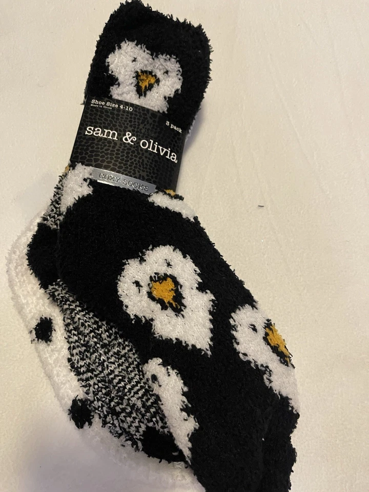 Sam & Olivia - Calcetines acogedores para mujer (paquete de 3) suaves y tiernos - Talla 4-10 - NUEVO Foto 1 de 1