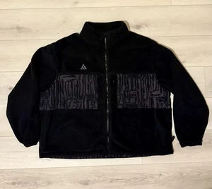 ACG Nike Fleece Jacket Sherpa Size XXL 2XL Black Mens Full Zip - Picture 1 of 4