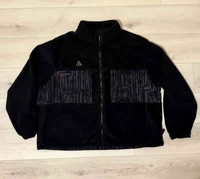 ACG Nike Fleece Jacket Sherpa Size XXL 2XL Black Mens Full Zip - Image 1 of 4