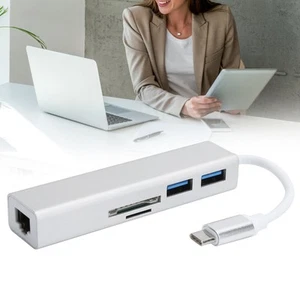 5 In 1 Hub Usb3.0 Port Gigabit Adapter Rj45 Erweiterungsschnittstelle Dock CHP - Afbeelding 1 van 16