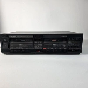 Pioneer CT-S77W Stereo Doppia Cassette Deck TESTATO FUNZIONANTE - Foto 1 di 12