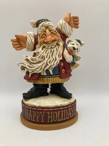 David Frykman Weihnachtsmann Weihnachtsfigur Eisbär Volkskunst SIGNIERT 1998 - Bild 1 von 8