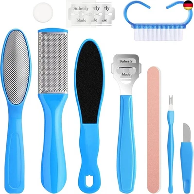 BESUCHE DEN SULARPEK-STORE Sularpek Hornhauthobel Fussfeile, 10 in 1 Professionelle Pediküre Fußpflege S